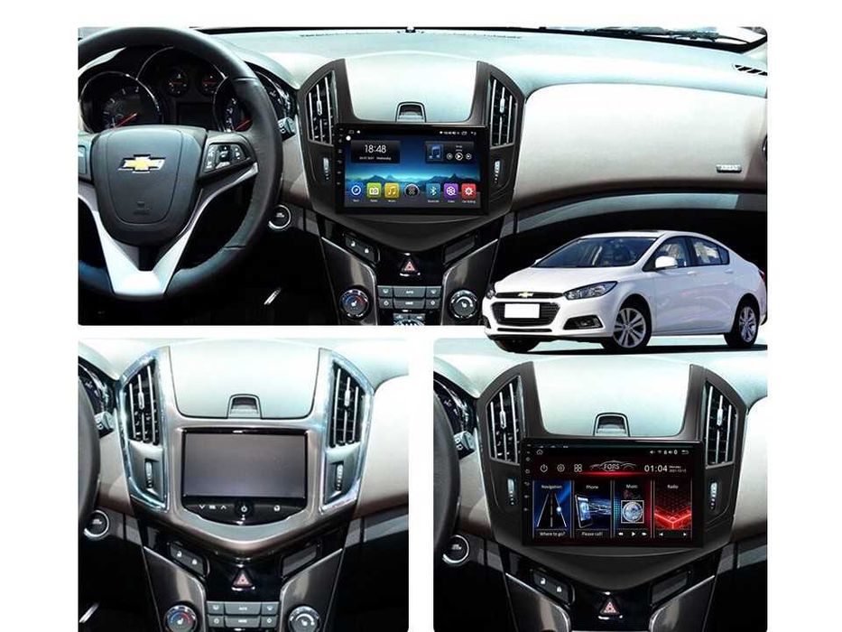 Radio samochodowe Android Chevrolet Cruze (9", black) 2009.-2014
