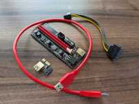 Riser 009s professional gold PCI-E 1x 16x, 60cm USB 3.0, 6 pin na SATA