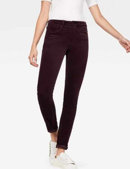 Nowe spodnie damskie G-star aksamit W28 L30 i W23 L32