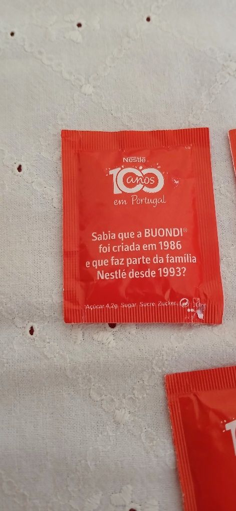 Pacotes de açúcar, Nestlé 100 anos em Portugal