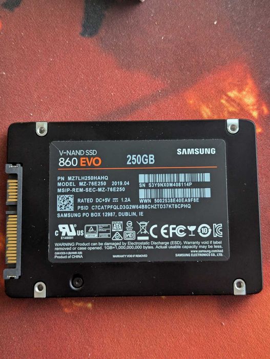SSD Samsung 860 EVO 250GB