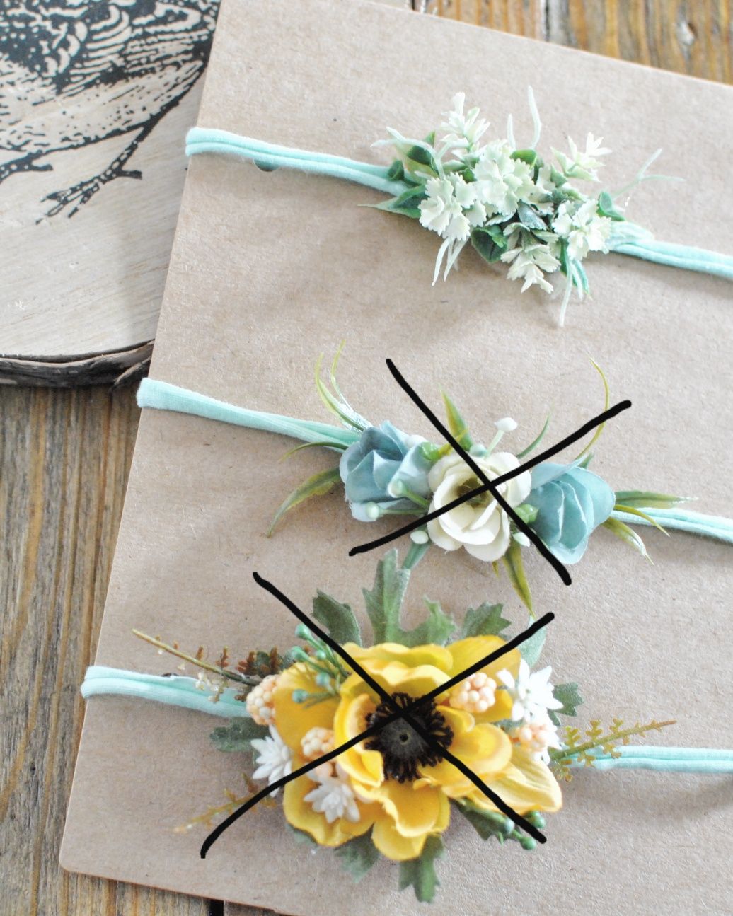 Handmade opaski do sesji zdjęciowych dla noworodków, niemowlaków