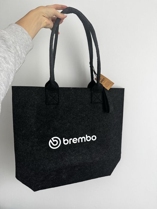 Nowa duza płócienna torba shopper BREMBO