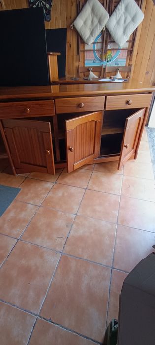 Aparador 3 portas 3 gavetas pinho maciço