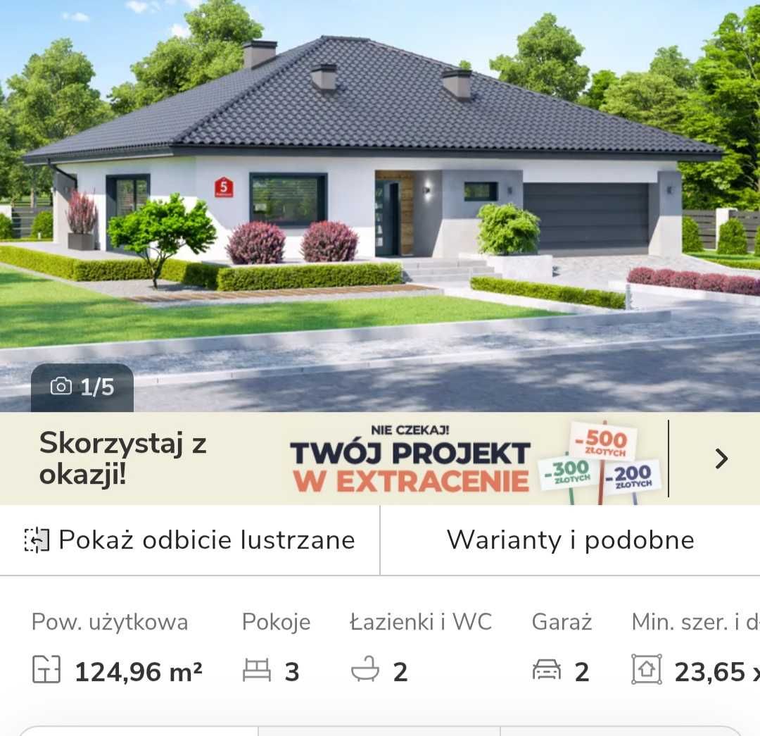 Projekty domów budowanych
