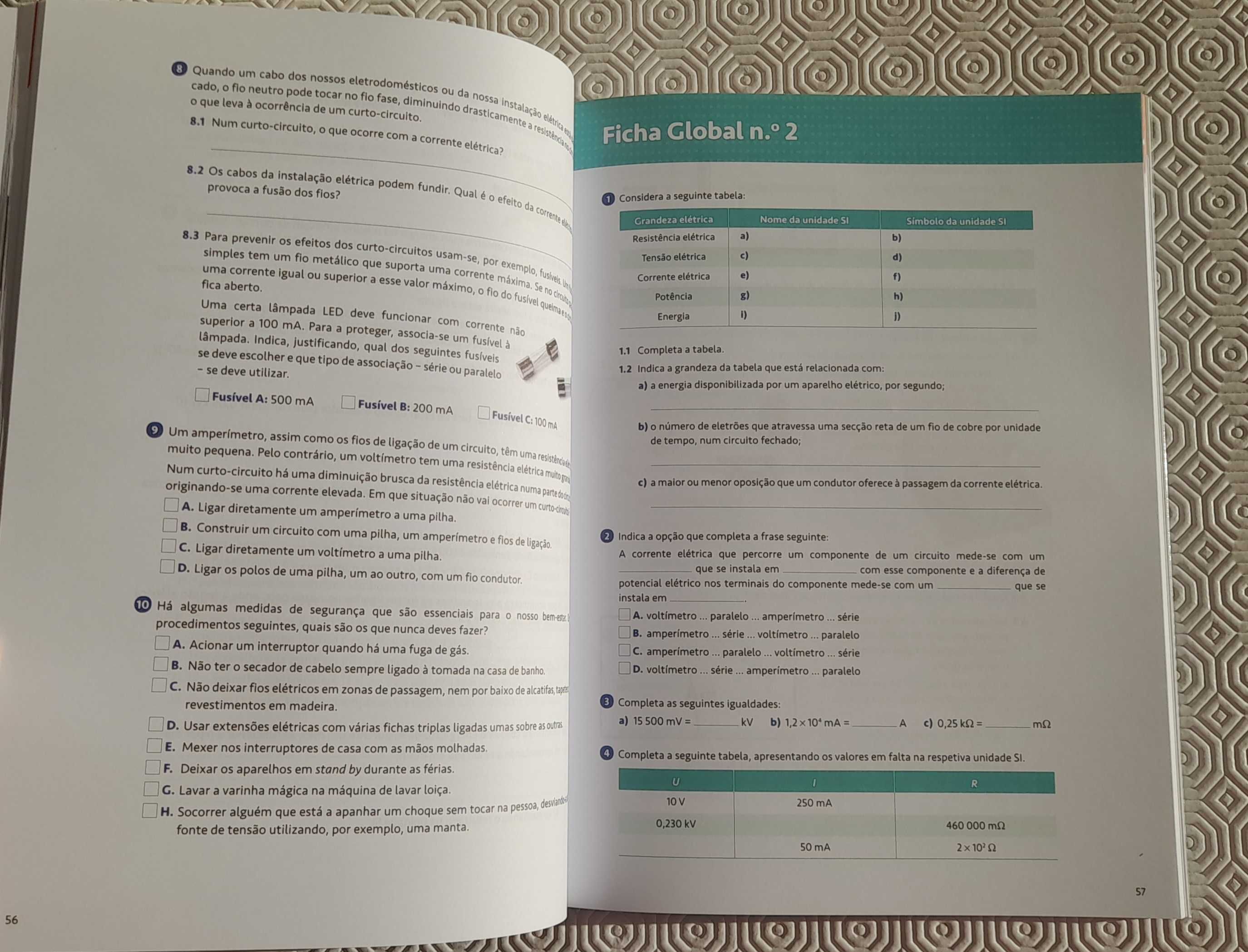 Caderno atividades 9º ano Físico-Quimica