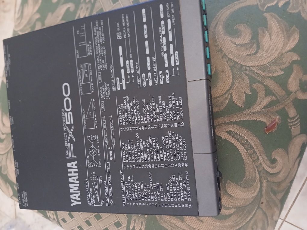 Yamaha FX 500 processador de efeitos