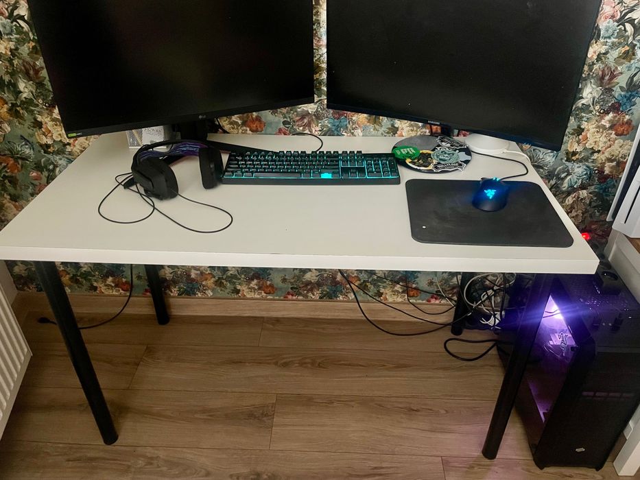 Używane biurko ikea linnom