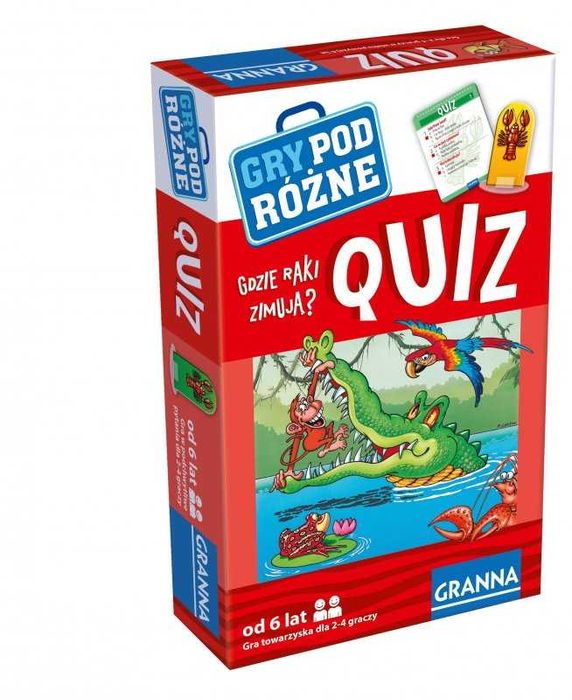 GRANNA gra QUIZ GDZIE RAKI ZIMUJĄ? wersja podróżna