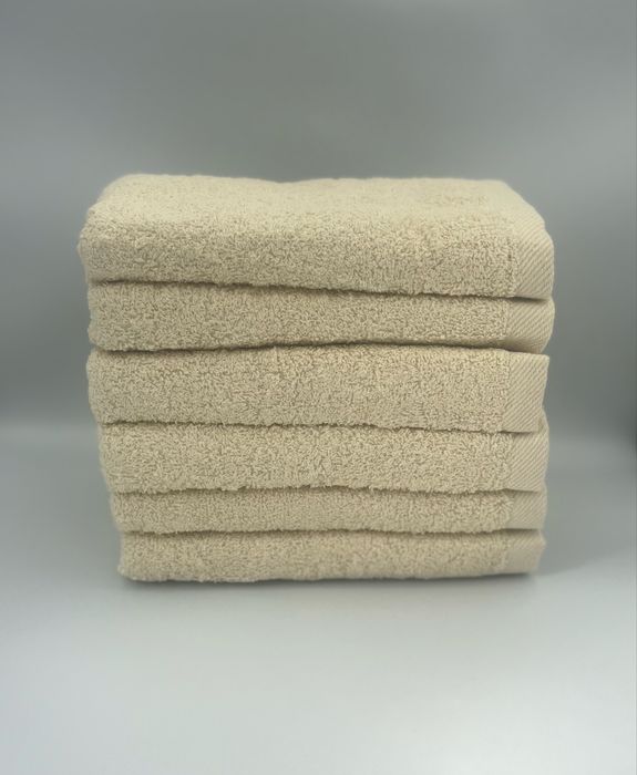 Komplet 6 recznikow kąpielowych 70x140 bawełna 100% ecru