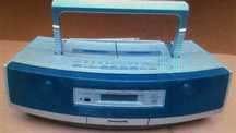 Panasonic RX-ED50Boombox CD TAPE AUX oraz Wieża hifi Mp3-USB-pilot