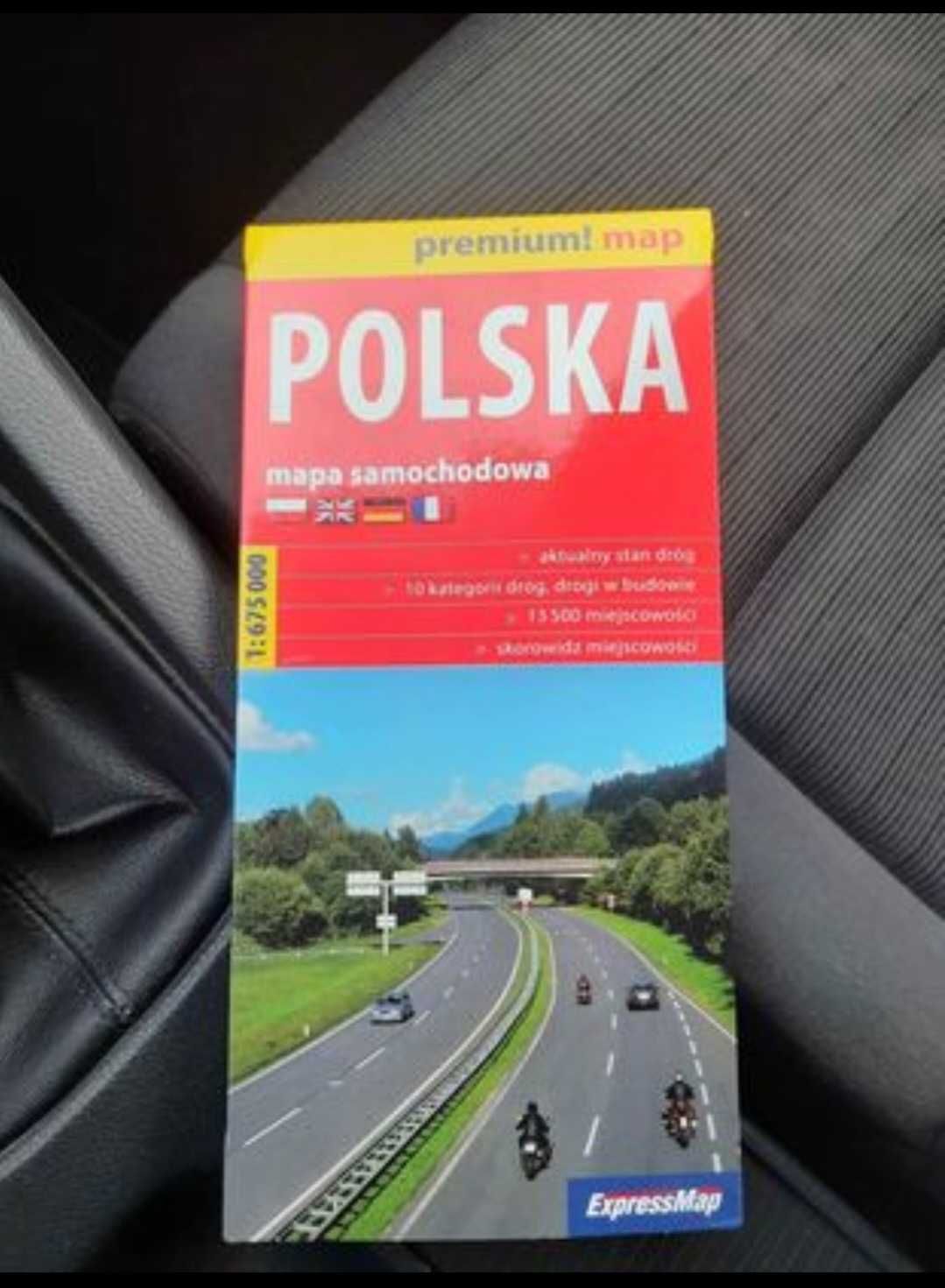Mapa samochodowa POLSKA