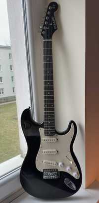 STAAND ST Gitara Elektryczna Stratocaster Czarny