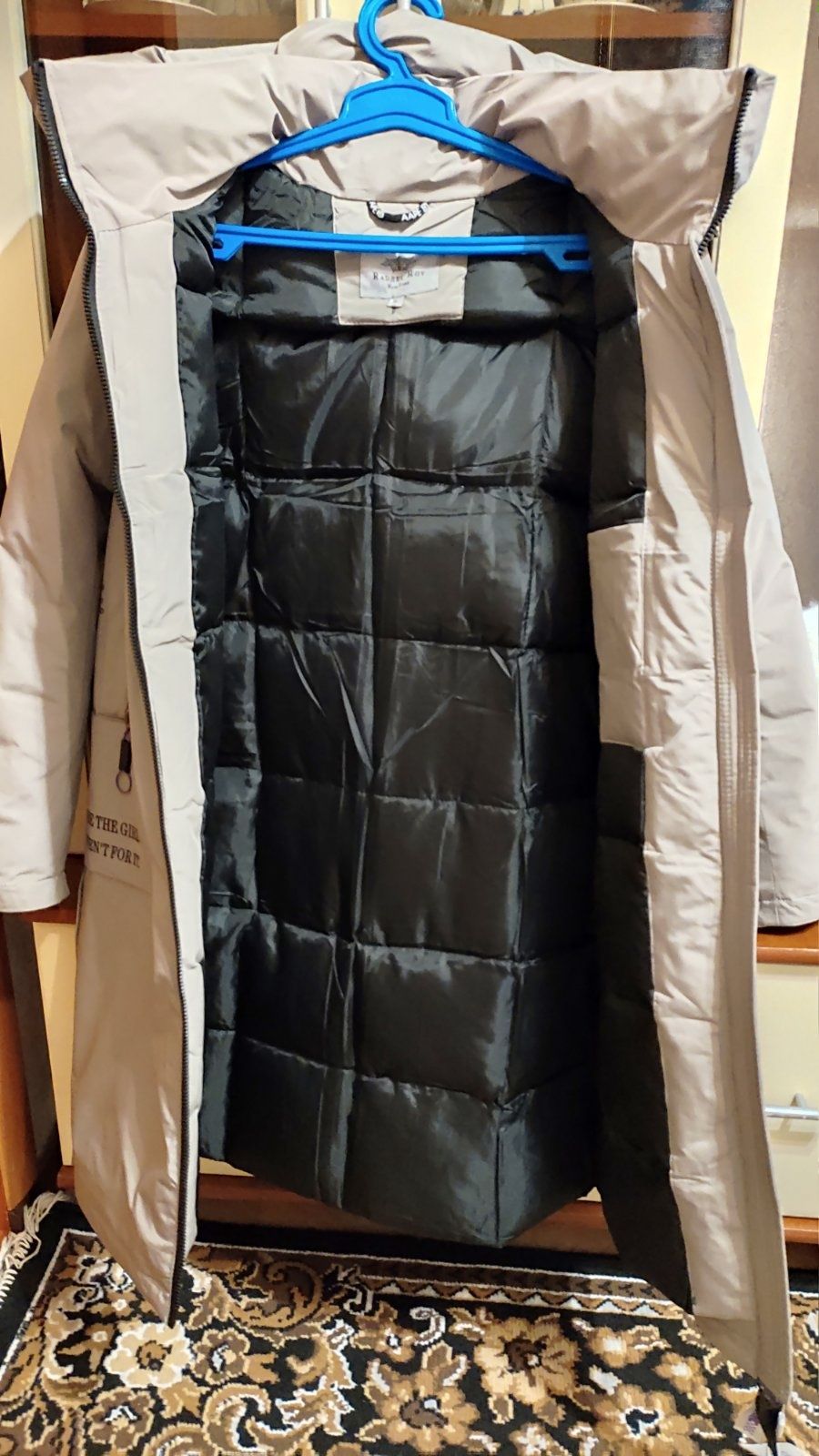 Куртка зимняя серого цвета