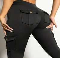 Женские штаны леггинсы лосины с карманами M
