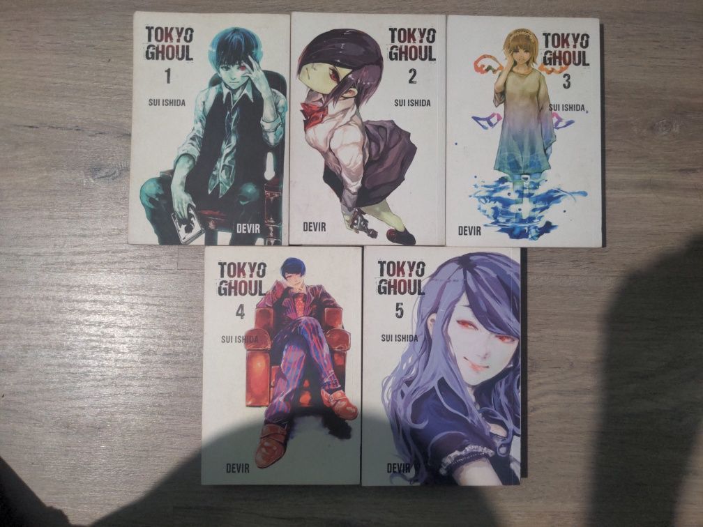 Tokyo Ghoul Vol.1-5 PT-PT Manga