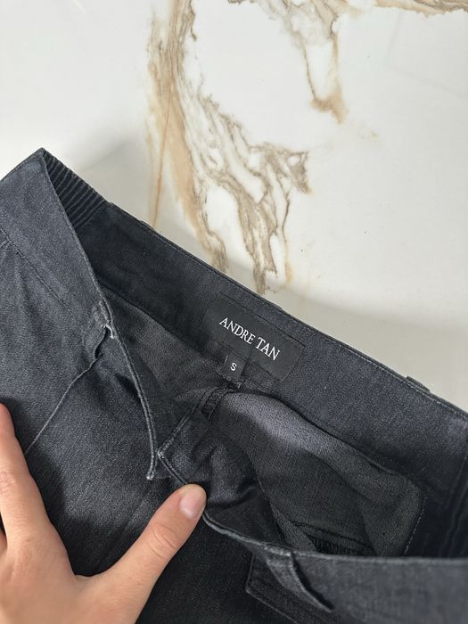 штани чорні прямі andre tan