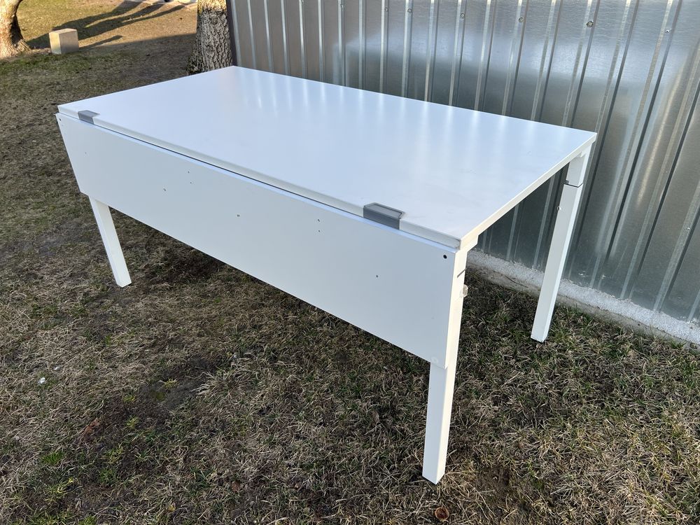 Stół warsztatowy biurko 160x80 niemiecki steelcase transport