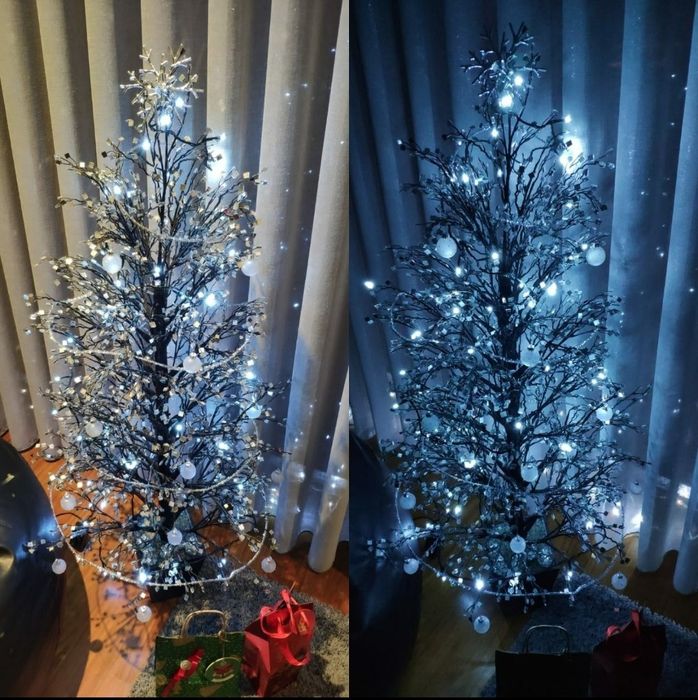 Árvore de Natal com espelhinhos