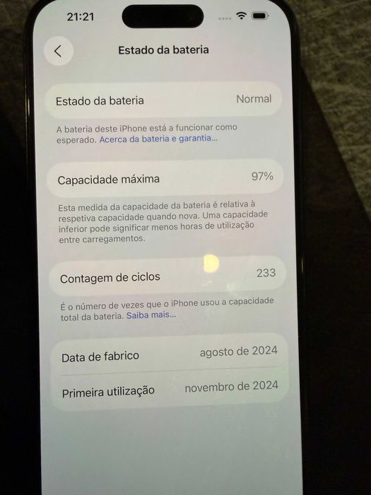 Apple iPhone 15 Pro 128 GB Como Novo Oferta Capa