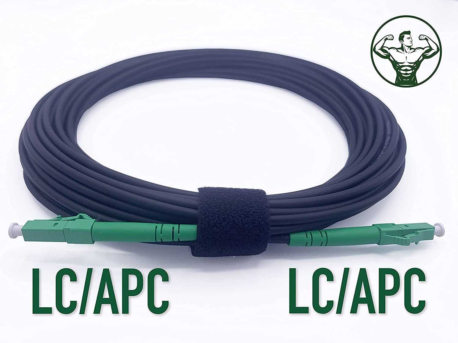 Elfcam kabel światłowodowy Opancerzony LC/APC 20m