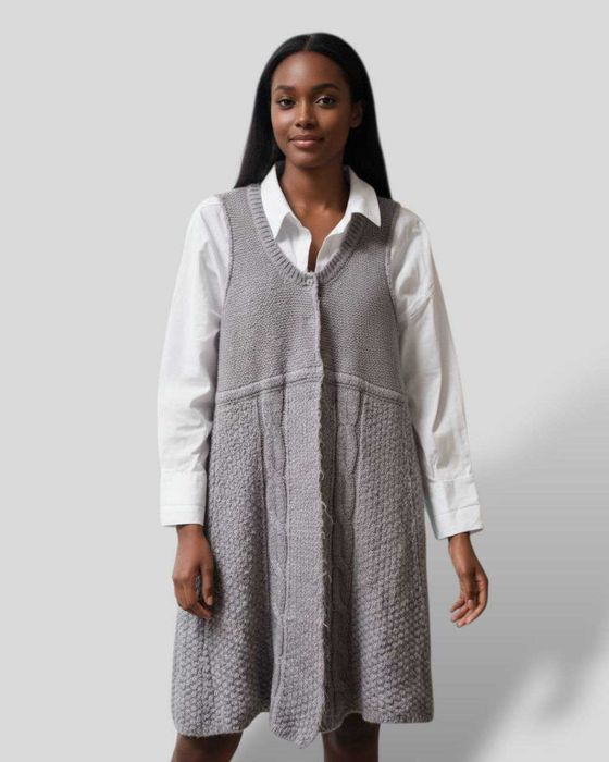 Кардиган-накидка жилетка мохер+шерсть Zara, М/L