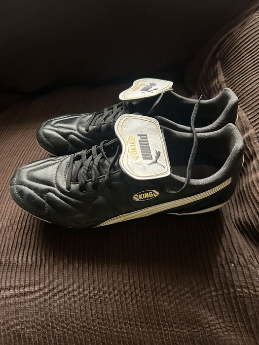 Chuteiras Puma King — couro genuíno, clássicas, como novas