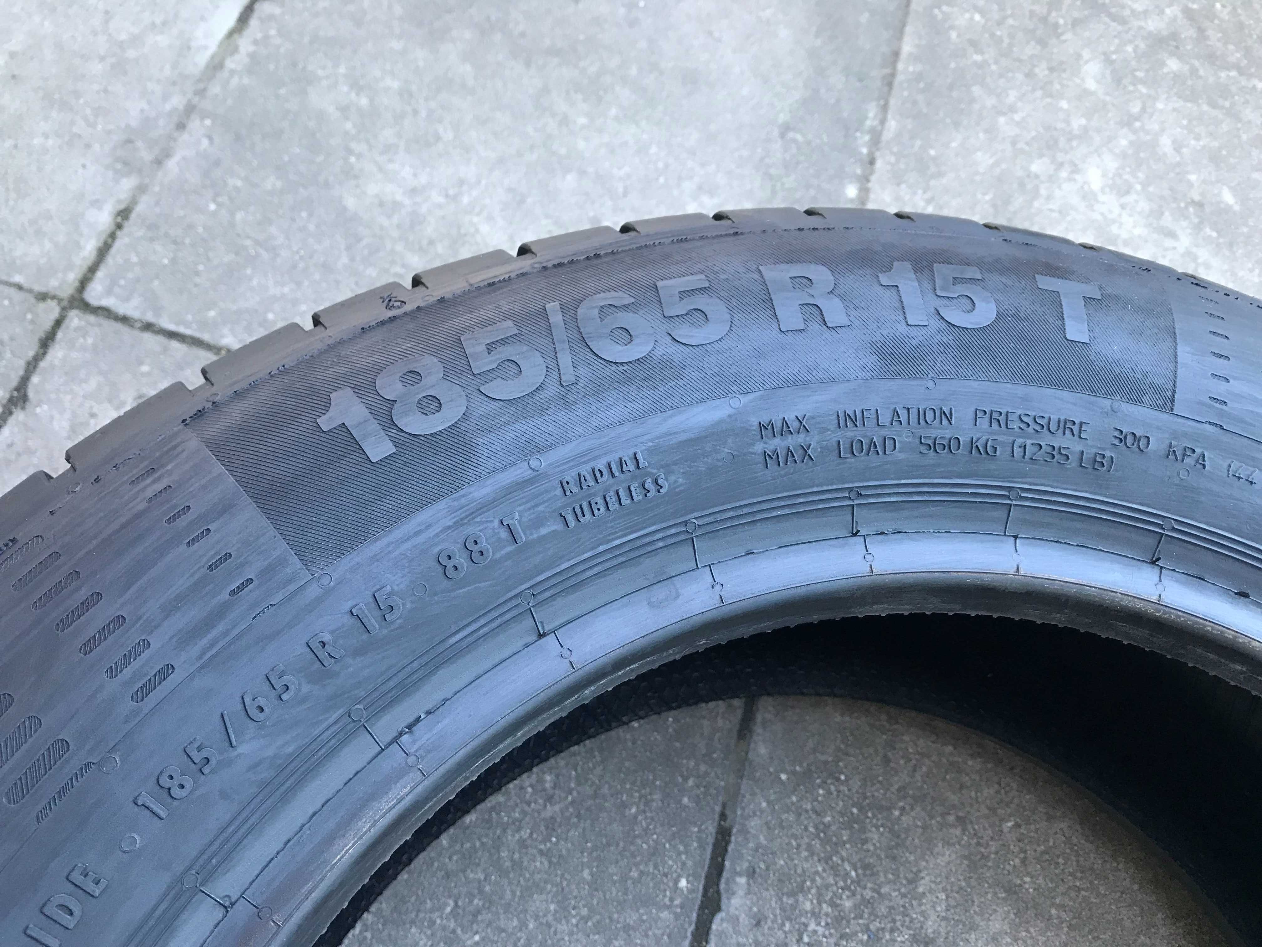 Opony 185/65/15 185/65R15 88H Continental ContiEcoContat 5 Jak nowe