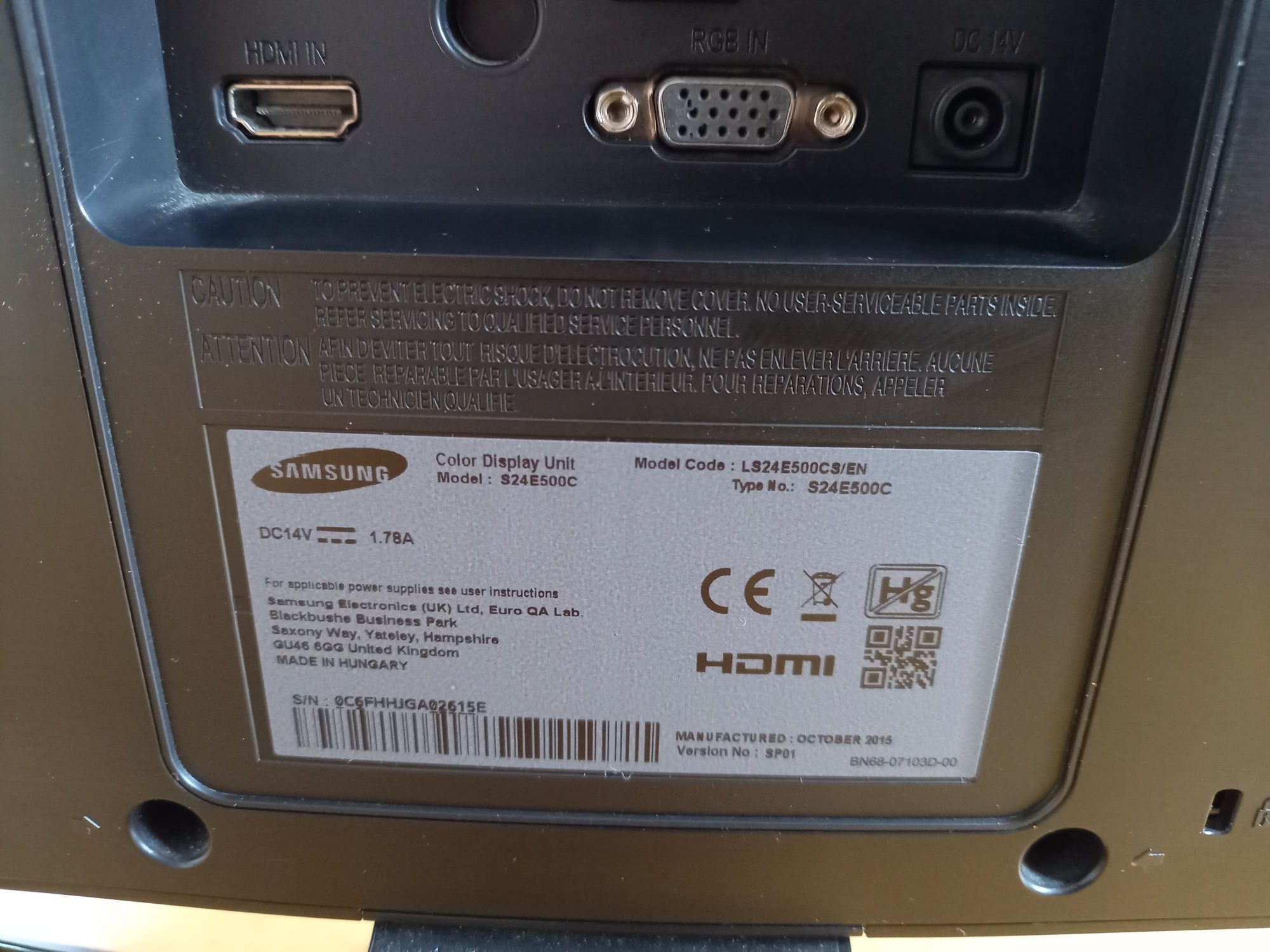 Monitor Samsung 23.5