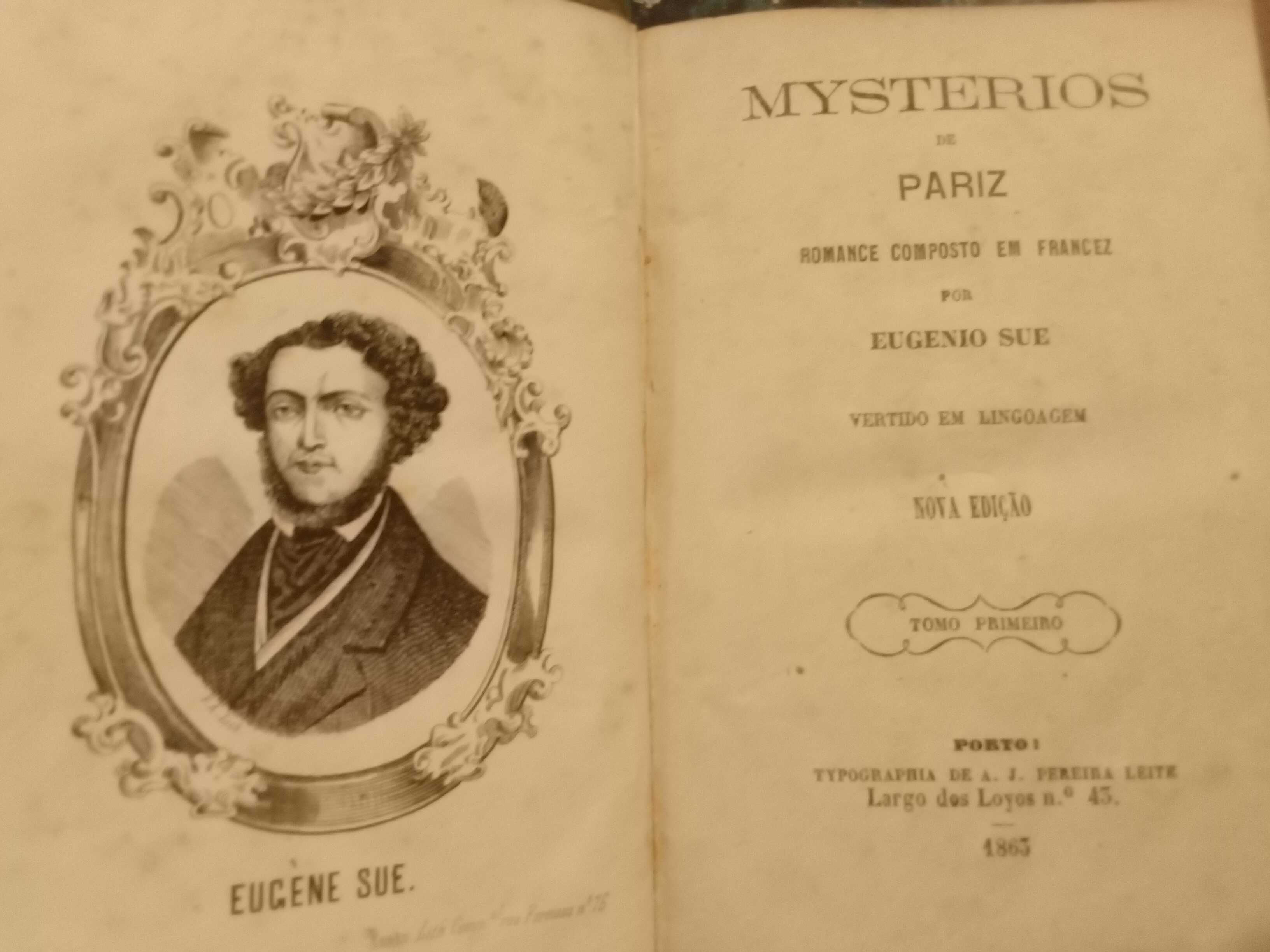 Eugenio Sue - Mysterios de Pariz (4 vols.)