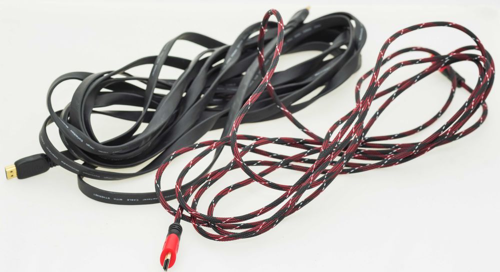 Lot of 2 Used HDMI Cables: 5m & 7m – Fully Functional