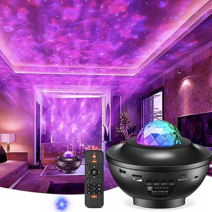 PROJEKTOR GWIAZD Rzutnik Nieba Lampka Nocna Głośnik BLUETOOTH