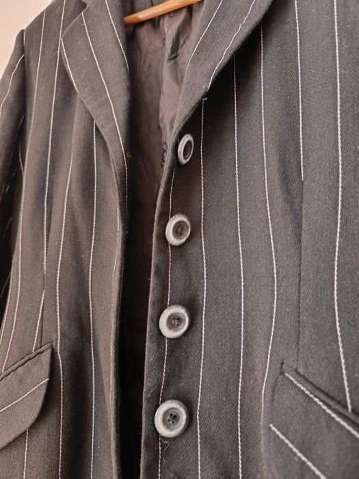 Піджак чорний у мілку смужку