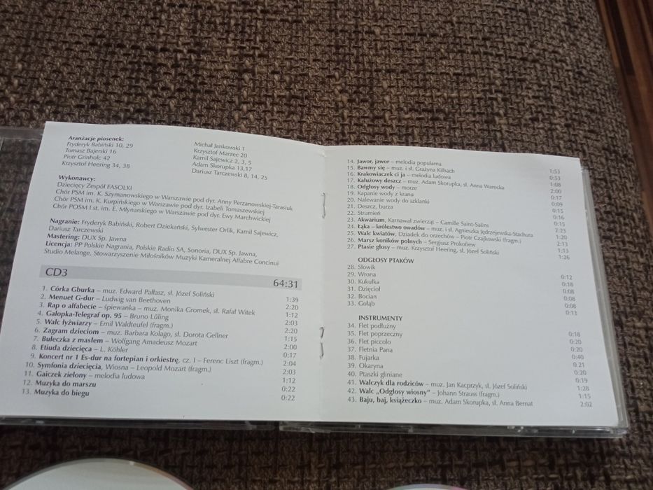 Płyty CD  dla dzieci 2 sztuki