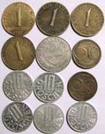 monety austriackie moneta Austria 12szt