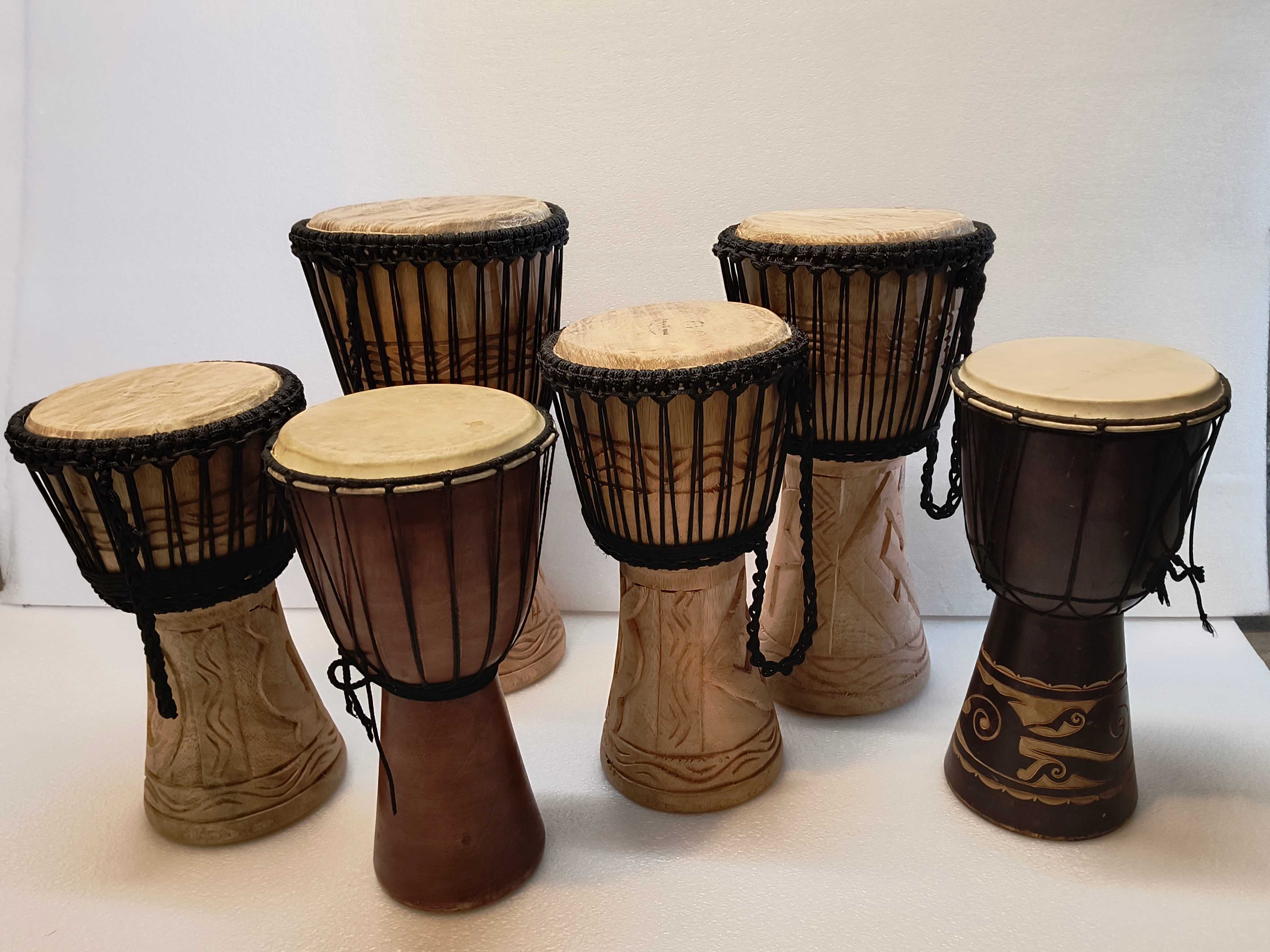 Bębny djembe 5 sztuk.-nowe