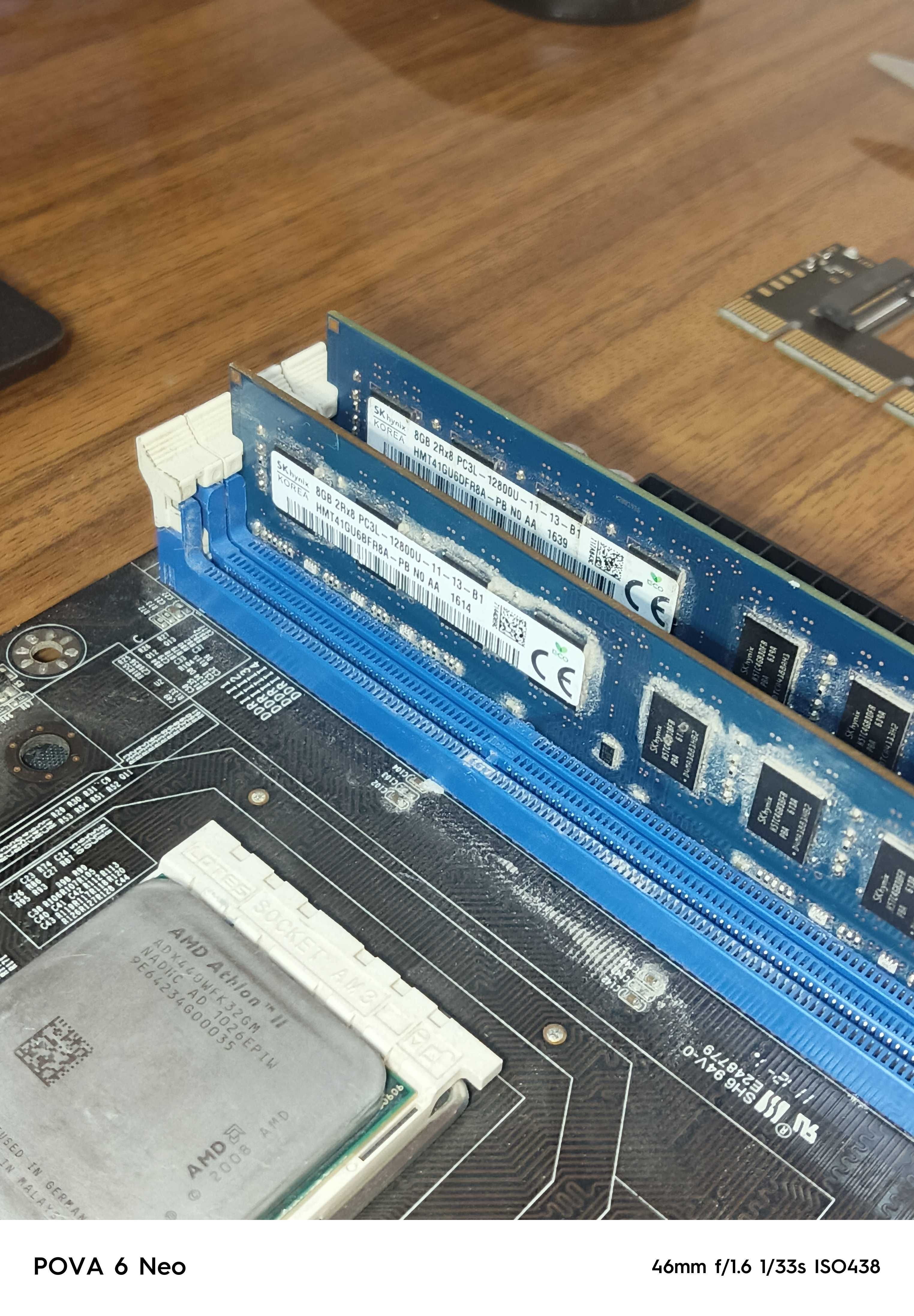 Комплекм АМ3+, Athlon II X3 440 3.0GHz,DDR3 2*8GB, в.карта 2GB