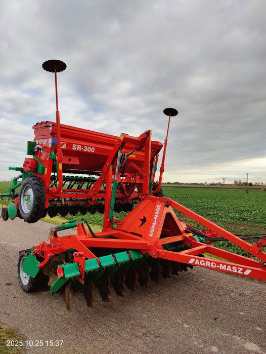 Zestaw uprawowo siewny AGROMASZ ATO30 + SR300