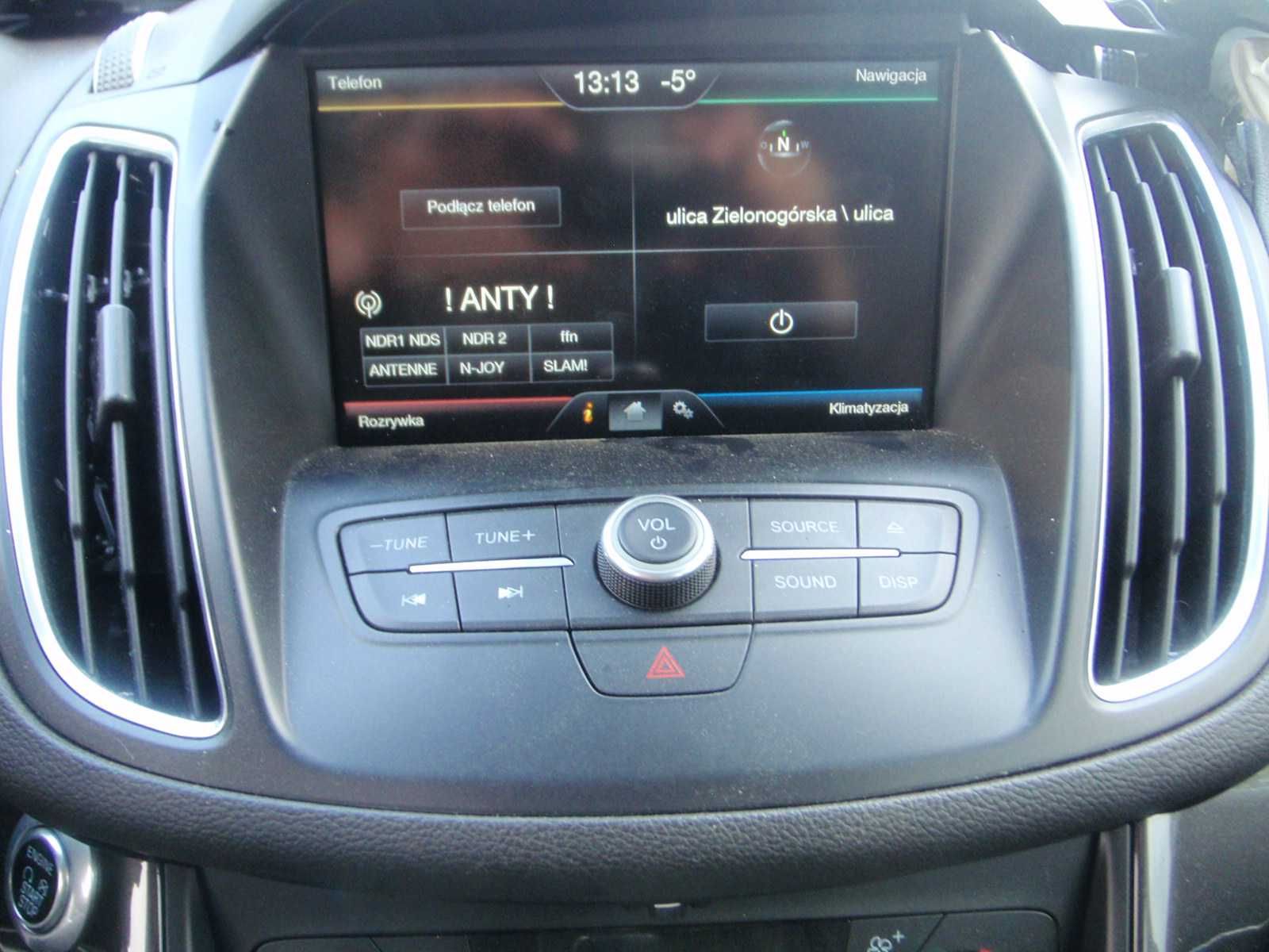 Ford Kuga mk 2,C-MAX Radio Sync 2 polskie menu nawigacja