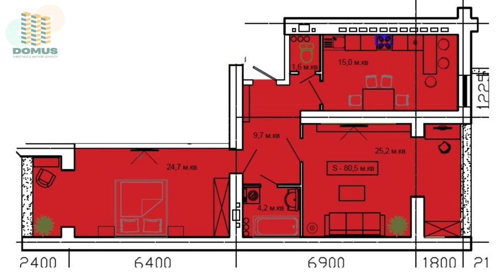 Продам 2 комн в ЖК на Старицкого! С ремонтом и мебелью!