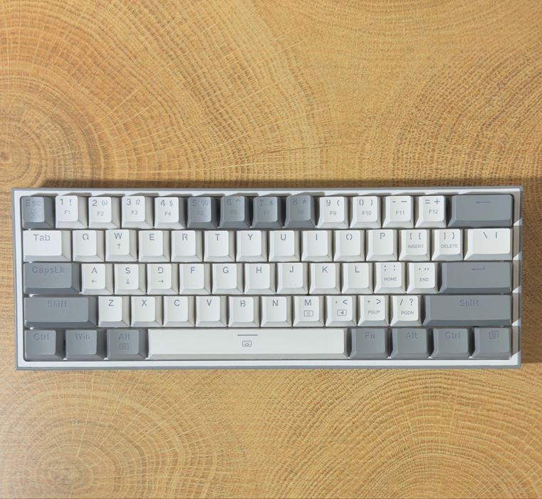 Механічна клавіатура Redragon K617-RGB white/gray