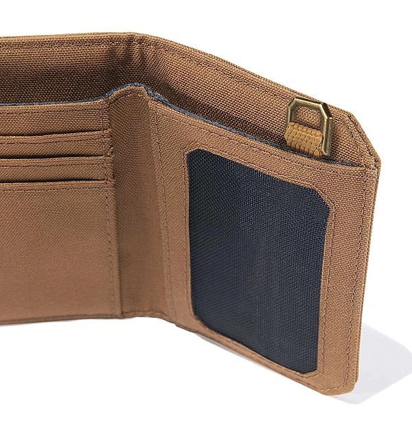 Portfel Carhartt Nylon Duck Trifold Wallet CARHARTT BROWN
