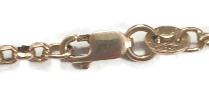 Wyrób jubilerski - Złoty łańcuszek p.585 4,48g. dł.58cm