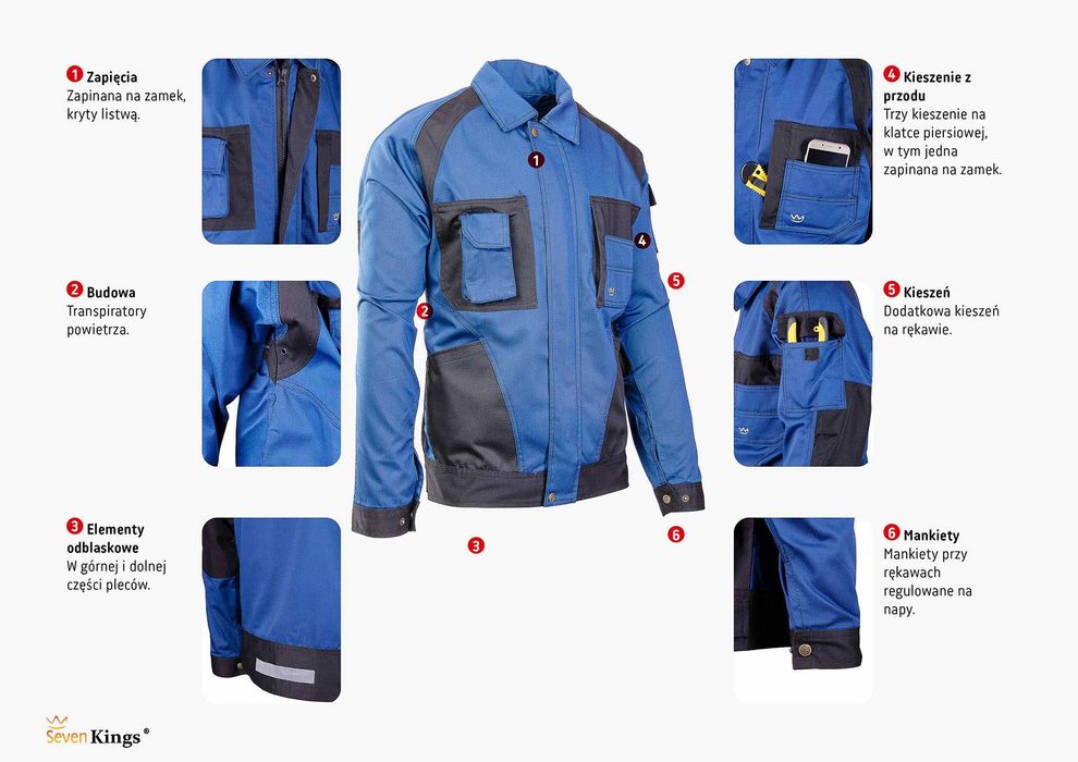 Bluza Robocza Seven Kings Polstar Szybka wysyłka