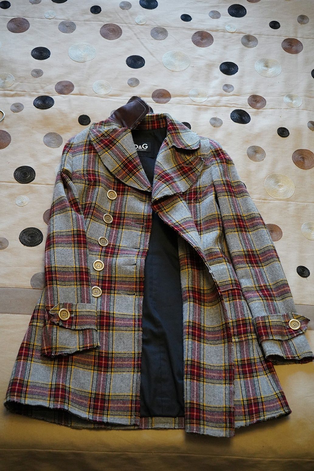 Демисезонное шерстяное пальто "D&G"