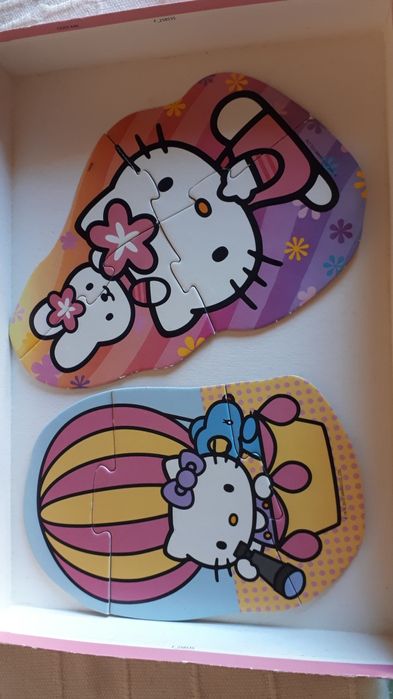 Puzzle da Kitty em cartão