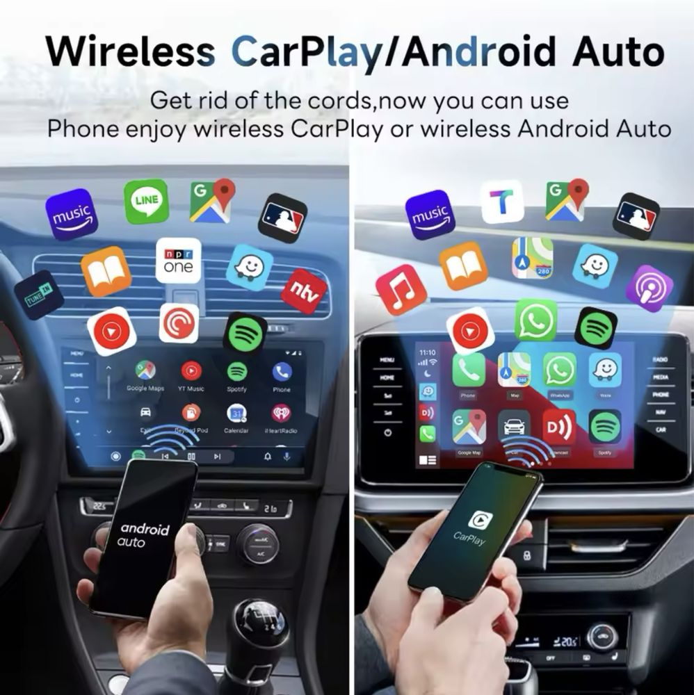 CARLINKIT 5.0 2air bezprzewodowy CarPlay AndroidAuto adapter model2025