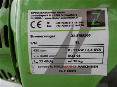 Новий бензиновий генератор Zipper ZI-STE5500, 5500 Вт, 230V/400V