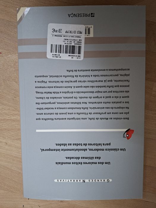 Livro O Mundo de Sofia