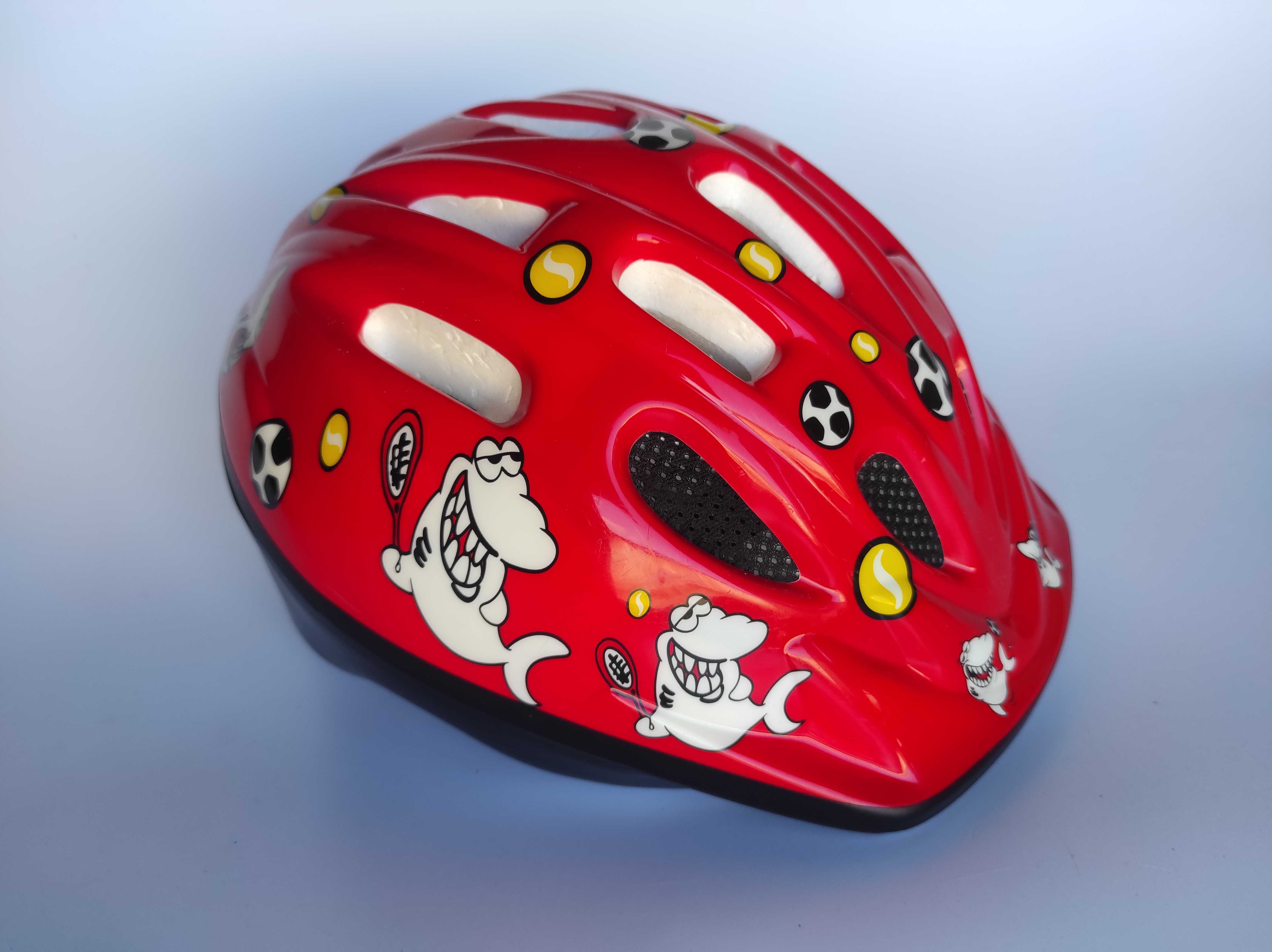 Детский защитный шлем, размер 52-56см, велосипедный
